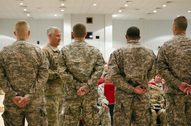 SMA Chandler visits Camp Arifjan, tackles Army's tough challenges, answers soldier questions