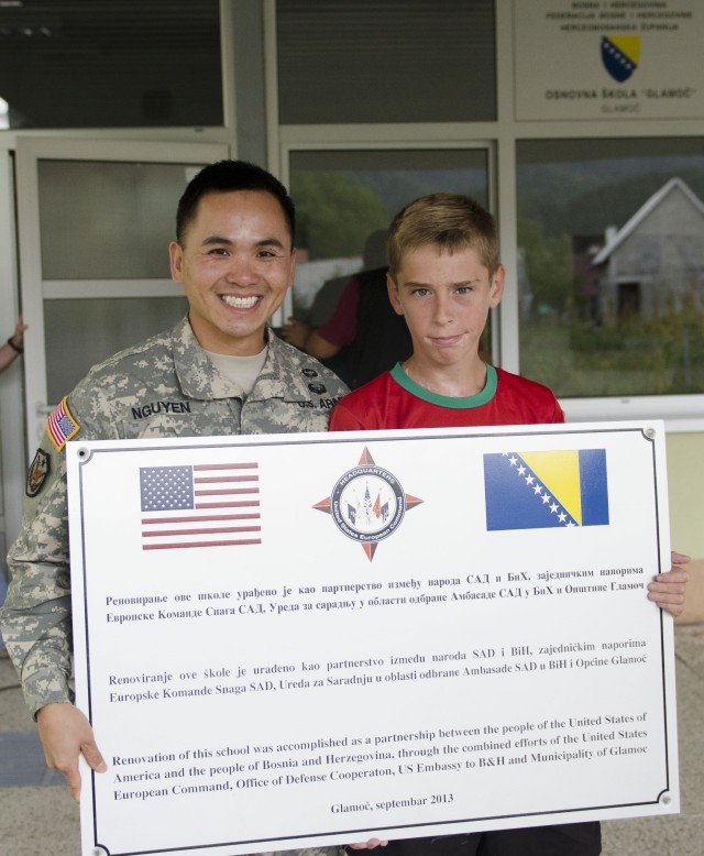 Special needs schools in Bosnia get facelifts thanks to Army contracting team