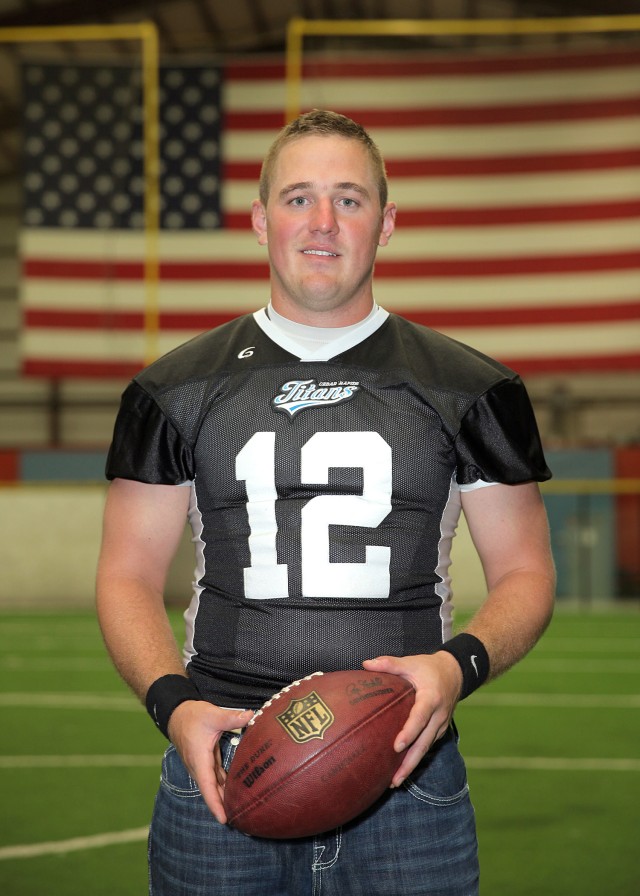 Army ROTC grad lands contract with Indoor Football League's Cedar Rapids Titans