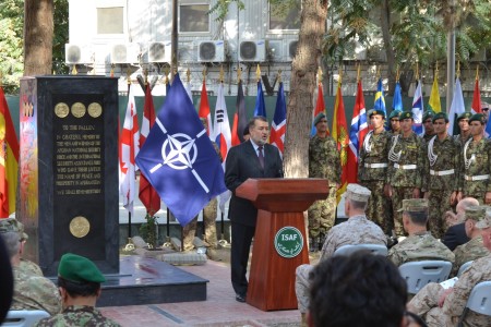 ISAF, ANSF memorial unveiled during ceremony in Kabul | Article