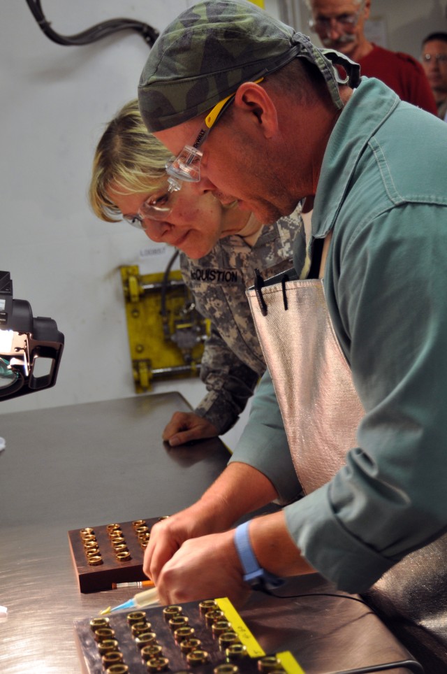 Lt. Gen. McQuistion Visits Crane Army Ammunition Activity