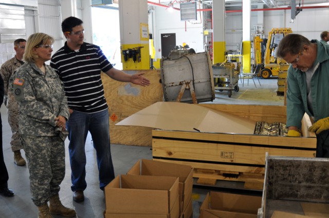 Lt. Gen. McQuistion Visits Crane Army Ammunition Activity