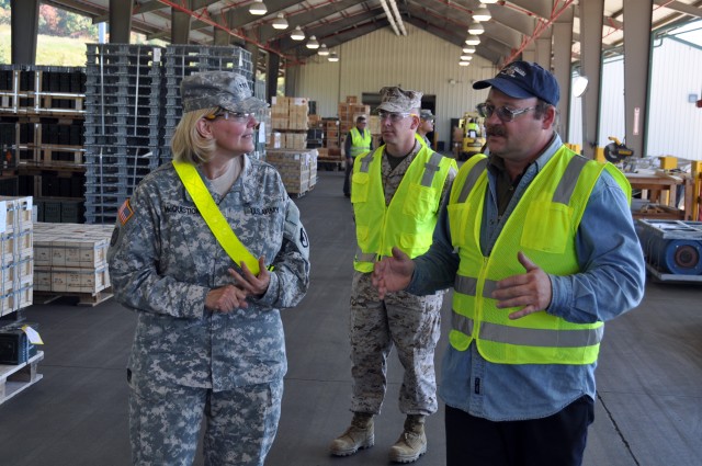 Lt. Gen. McQuistion Visits Crane Army Ammunition Activity