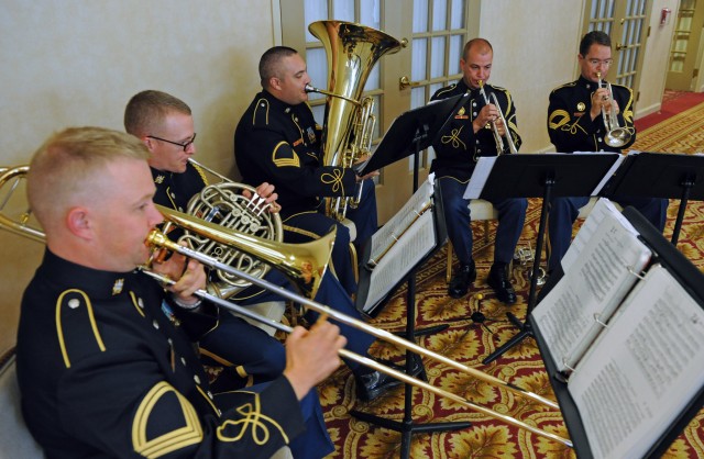 Army Band Brass Quintet Performs