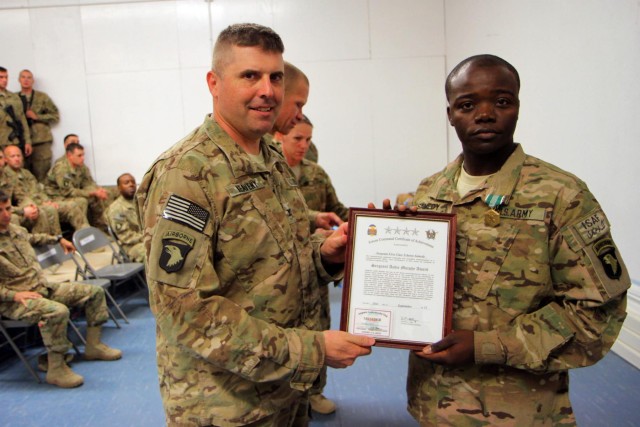 Sergeant Audie Murphy award ceremony