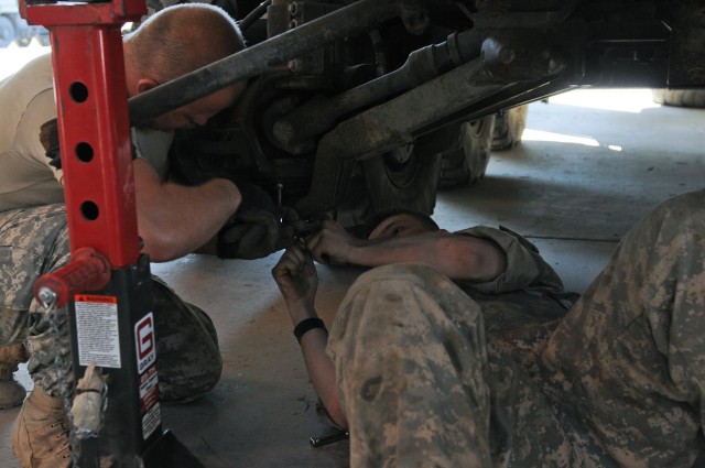 Combined operations shop keeps vehicles on move