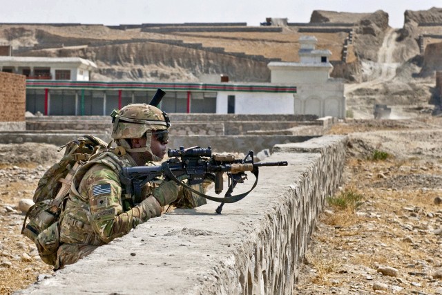 Fit to fight Soldier in Afghanistan