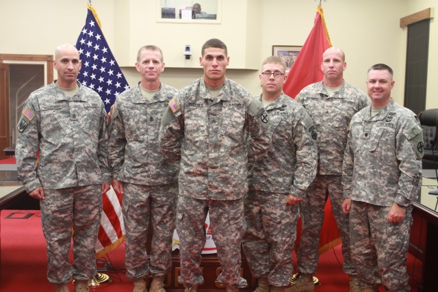 Sgt. Curtis Bittner, 2013 Soldier of the Year competitor from TRADOC, participates in a lower-level Best Warrior Competition earlier this year.