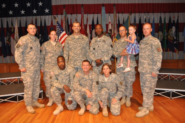 Dauntless Brigade retention team gathers for mass re-enlistment