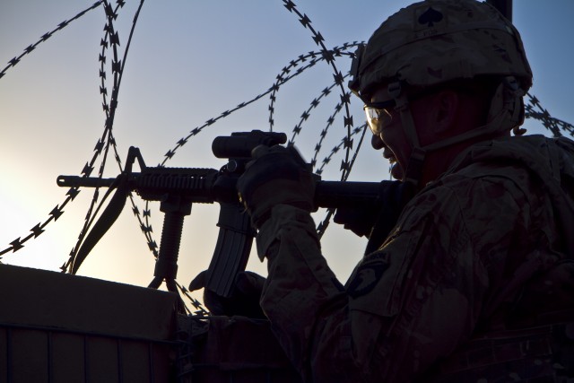 Currahees pull security at FOB Lightning