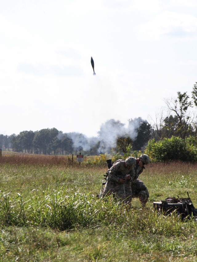 Mortar's fire in the field, exercise for excellence