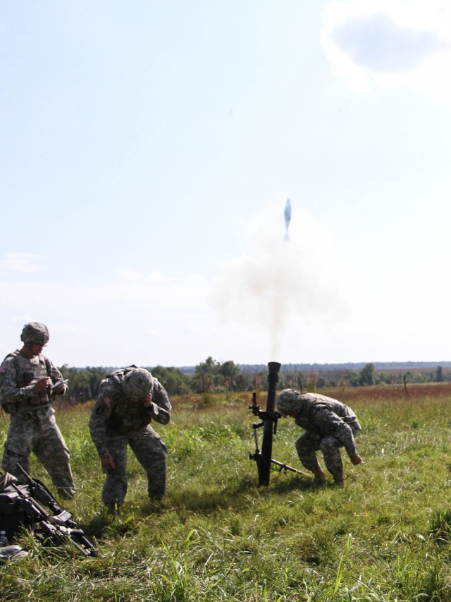 Mortar's fire in the field, exercise for excellence