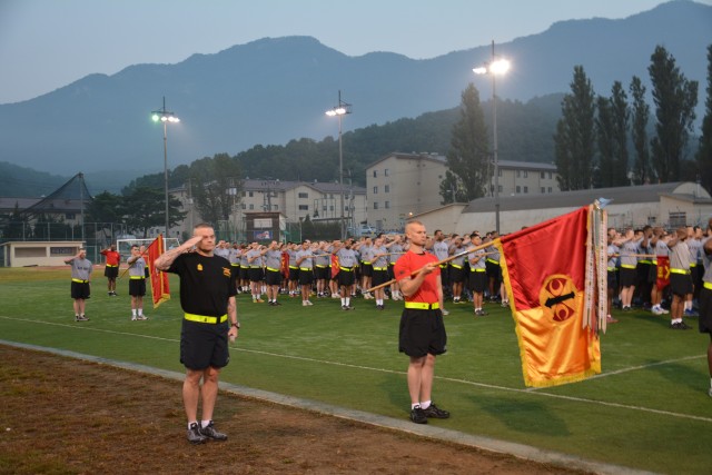 210th Fires Brigade conducts NCO and enlisted run