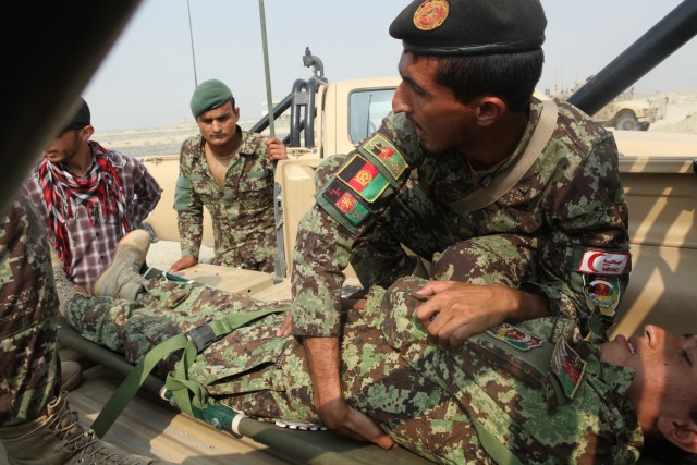 201st Afghan National Army medics get refresher