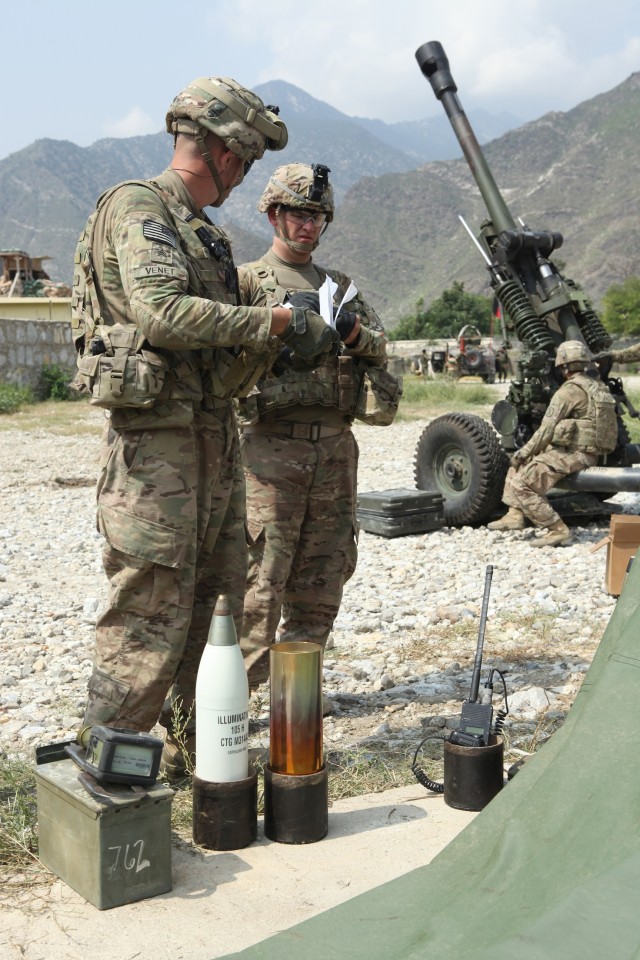 Field artillery supports the fight to Chapa Dara