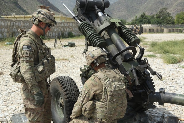 Field artillery supports the fight to Chapa Dara