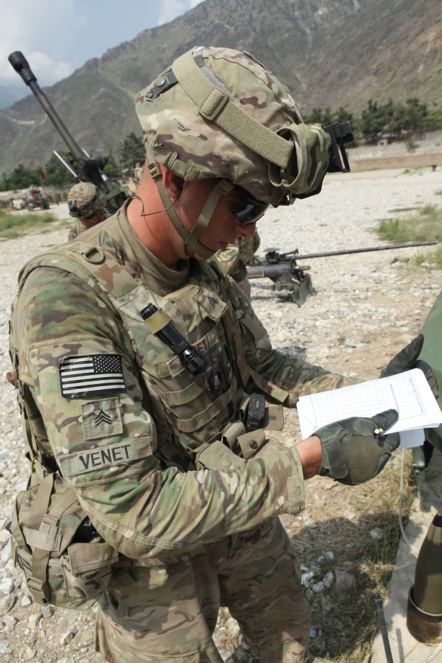 Field artillery supports the fight to Chapa Dara