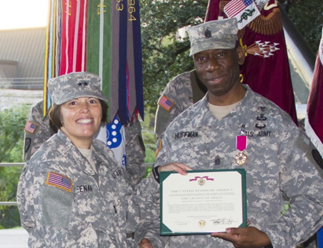 CSM Huffman awarded Legion of Merit