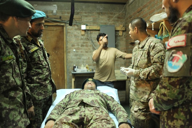 Task Force Patriot physician assistant treats and teaches Afghan medics