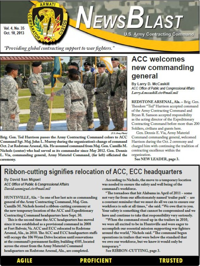 ACC NewsBlast - Oct. 10, 2013