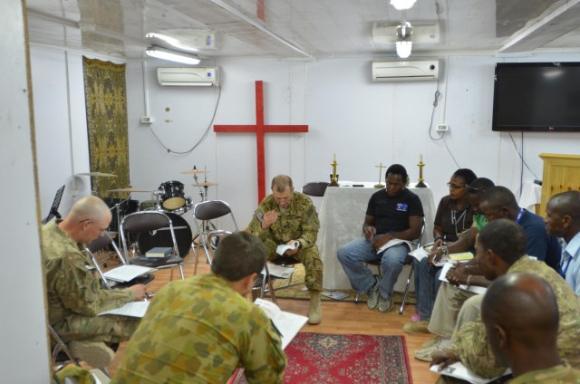 Chaplain Trimble Bible study