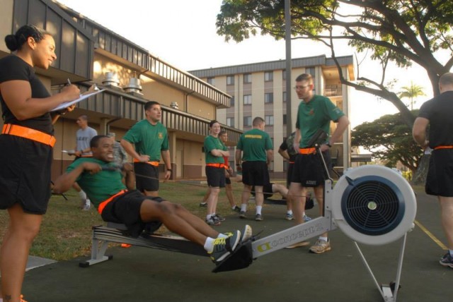 Company commanders participate in 8th TSC Crossfit Challenge