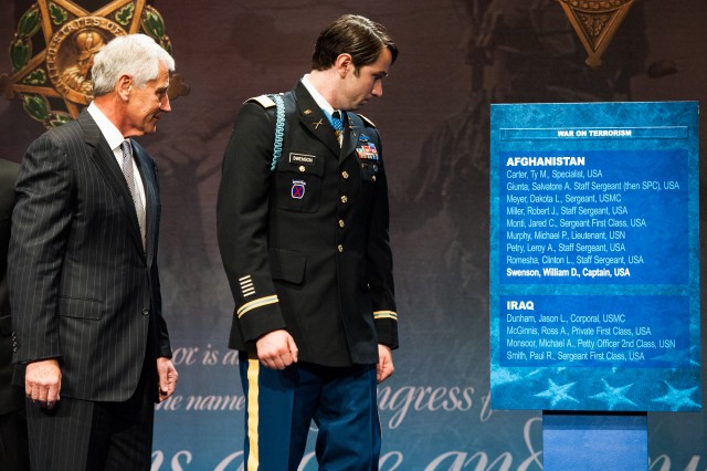 Medal of Honor Recipient CPT William D. Swenson Inducted into Hall of Heroes