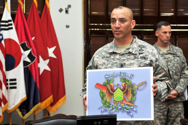 2ID Command Sgt. Maj. Andrew Spano explains SAMC significance