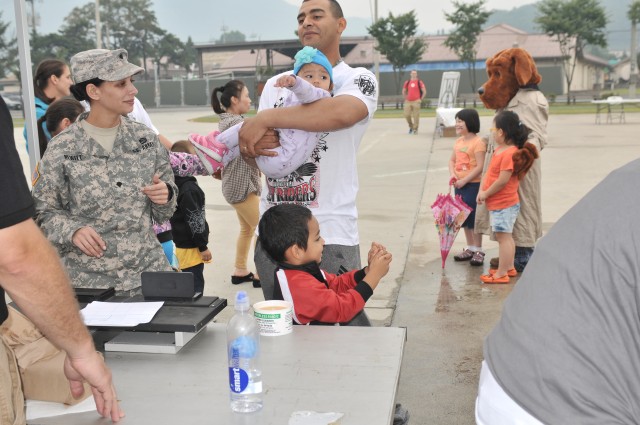 Camp Casey Families learn about fire prevention and child 