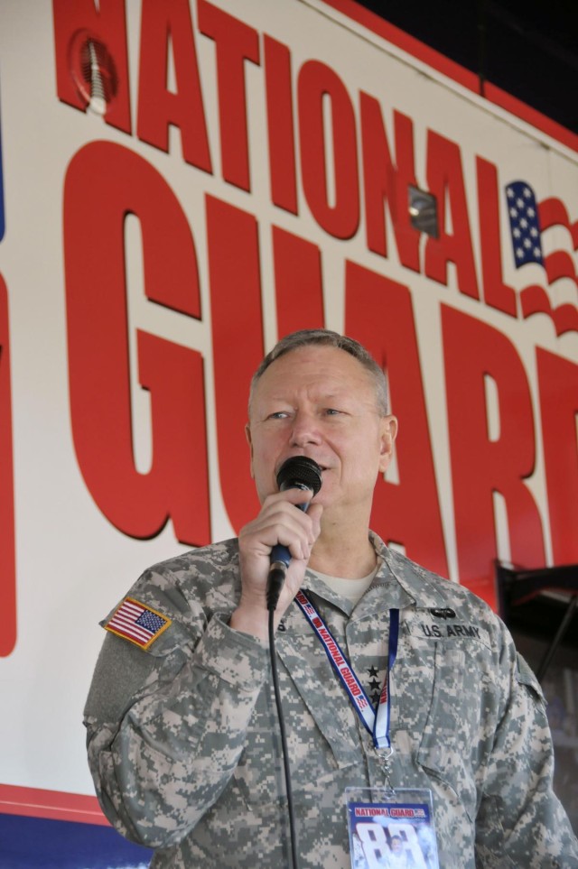 National Guard soldiers treated to seats at NASCAR's infamous 'Monster Mile'