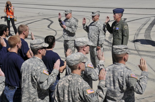 National Guard soldiers treated to seats at NASCAR's infamous 'Monster Mile'