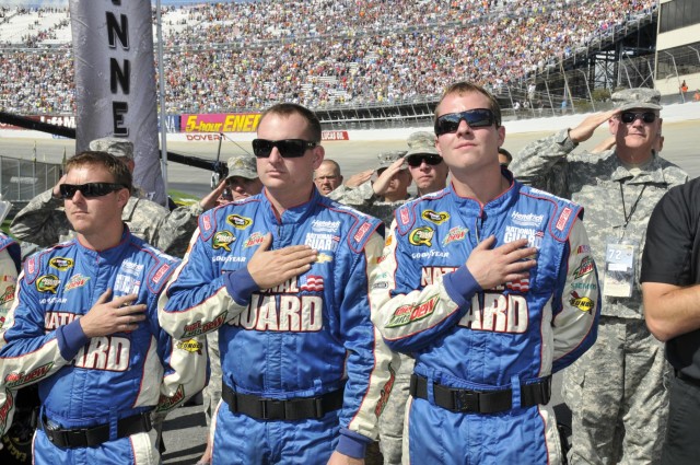 National Guard soldiers treated to seats at NASCAR's infamous 'Monster Mile'