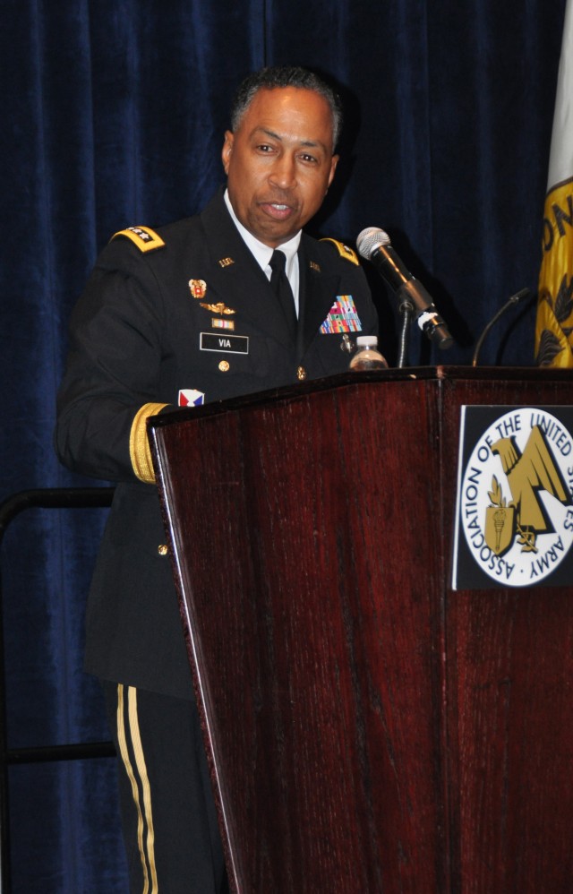 Gen. Via speaks to cadets