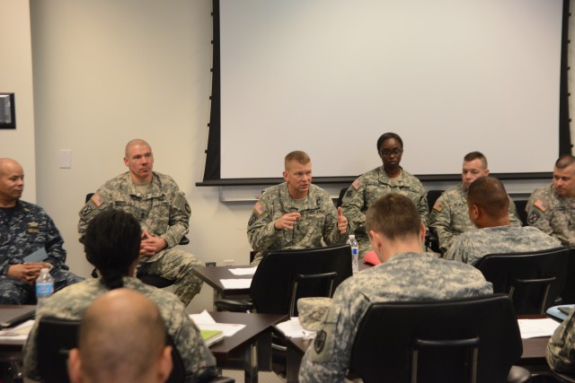 Soldiers learn leadership skills at Fort McNair