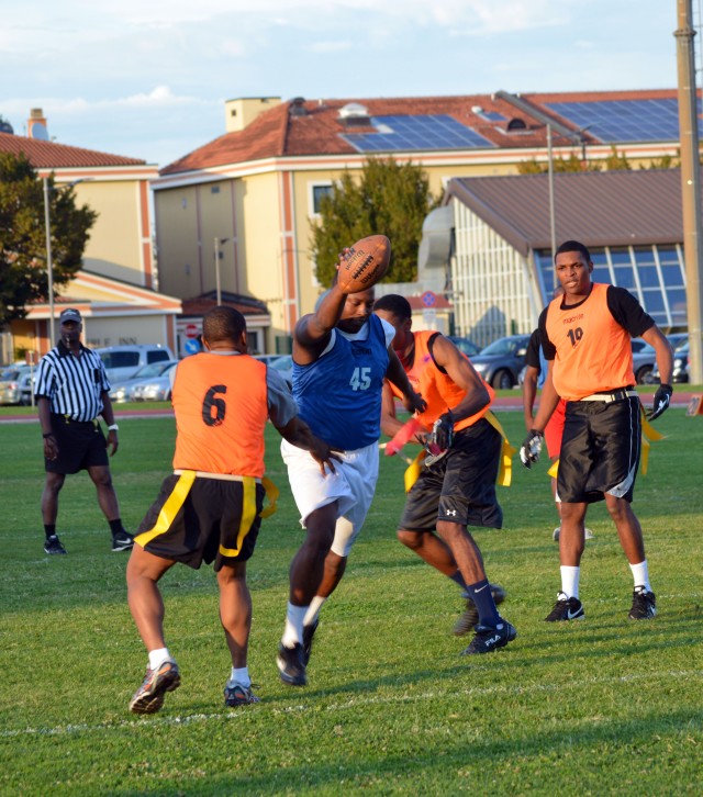 USARAF flag football team dominates season