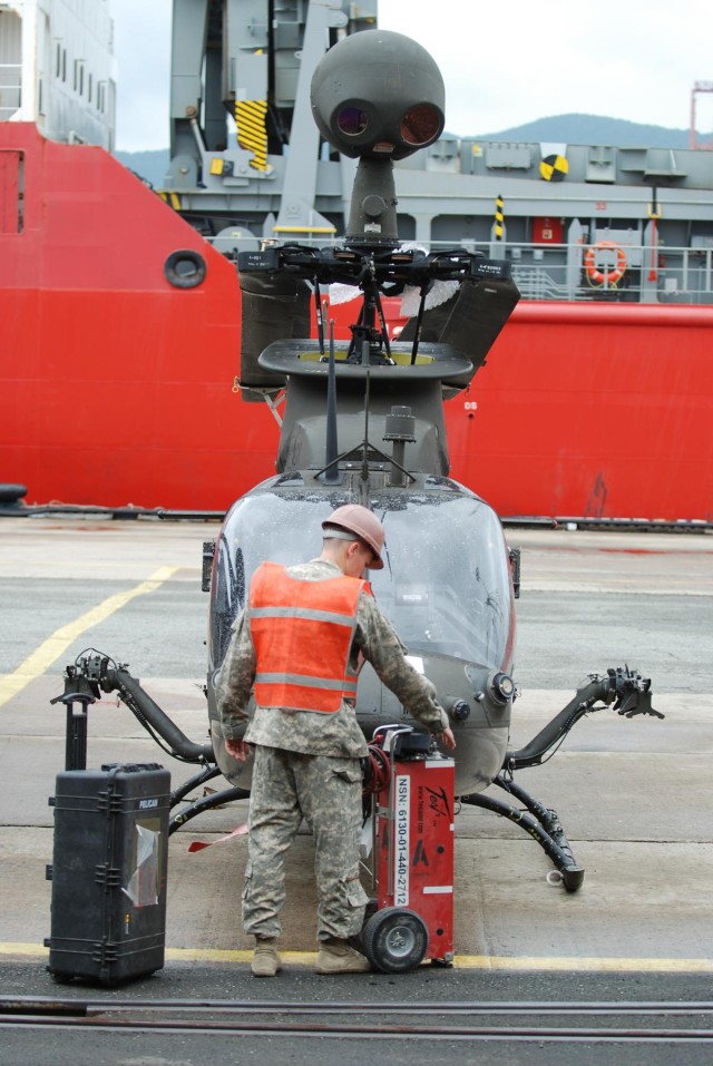 4-6 ARS equipment floats into port