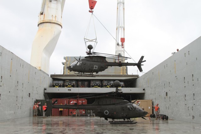 4-6 ARS equipment floats into port
