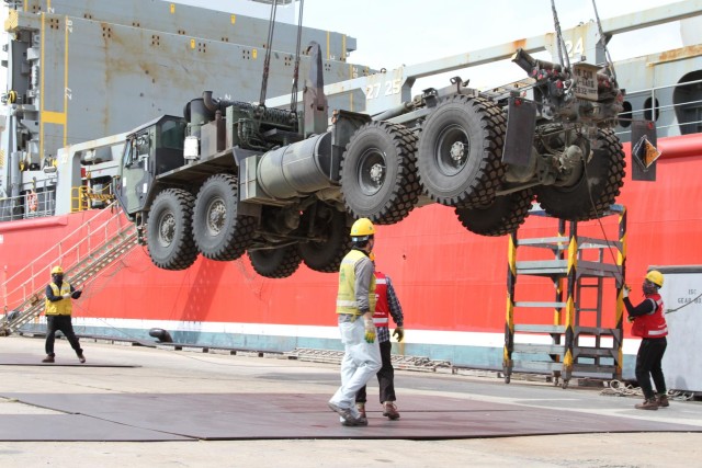 4-6 ARS equipment floats into port