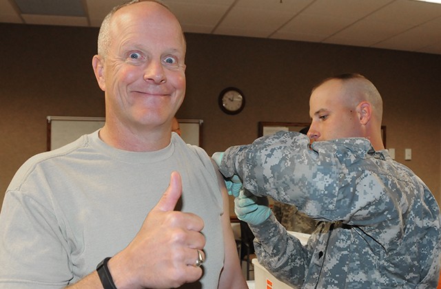 Flu vaccinations start for military