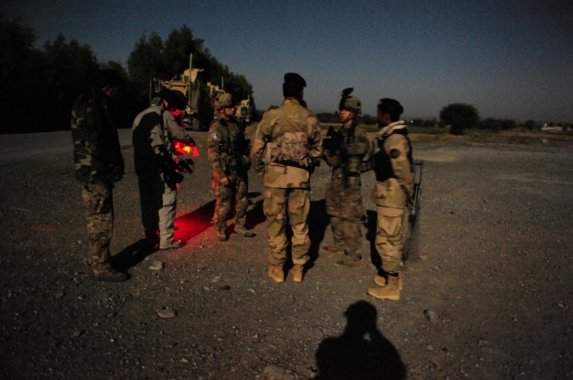 Easy Company conducts partnered patrol
