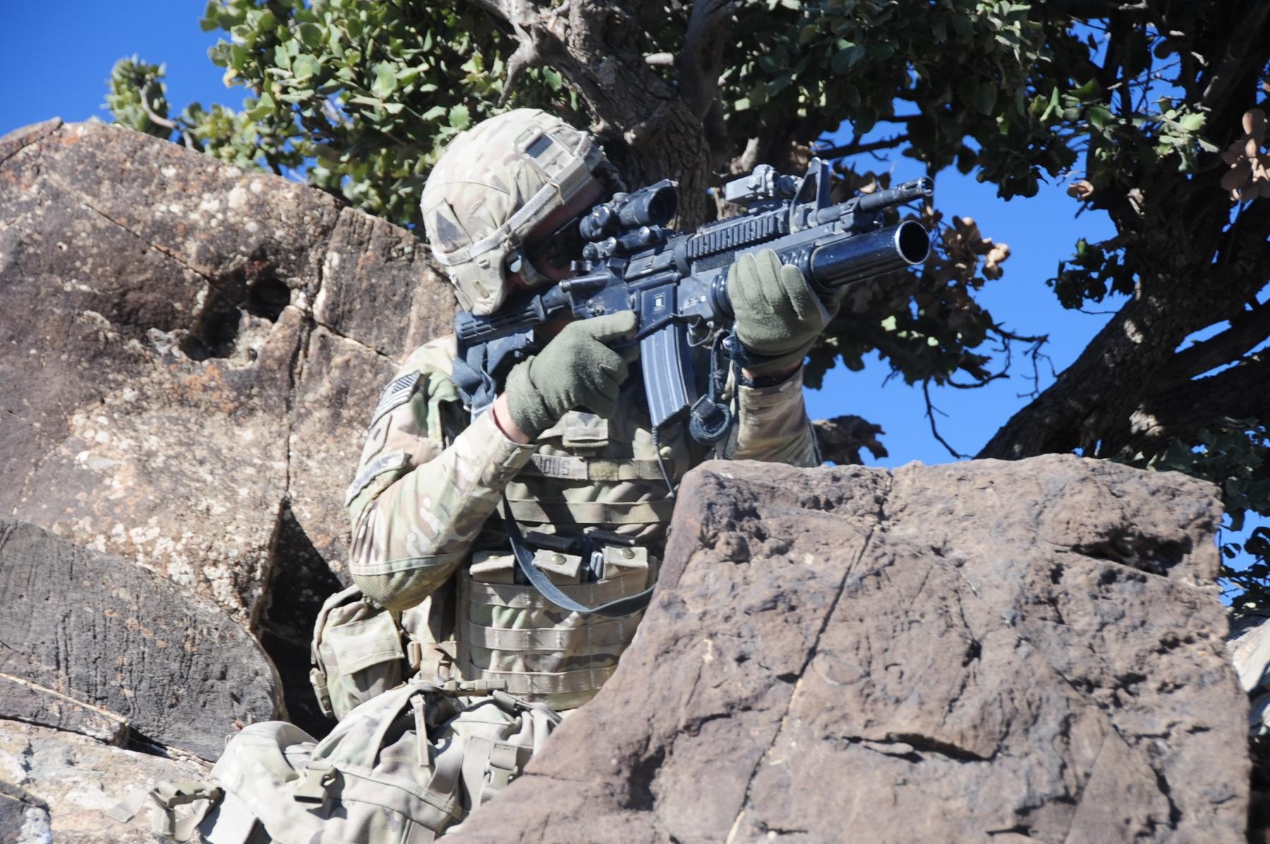 Currahees And Afghan National Army Conduct A Joint Patrol 