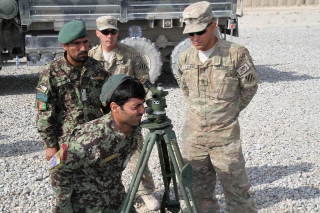 'Vanguard' field artillery advisers orient ANA towards self sustainability
