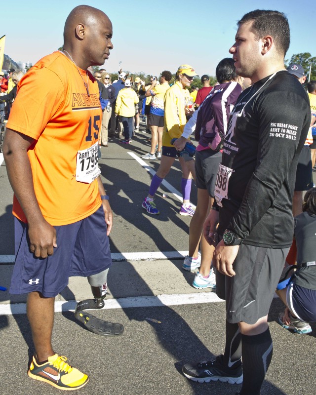 29th Annual Army Ten-Miler participants share experiences during post-race festivities