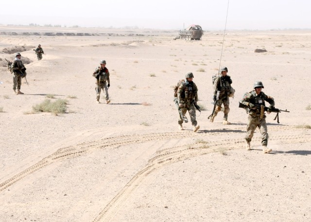 ANA leads assault on insurgents in Maiwand District