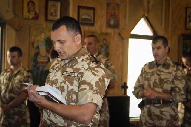 Chaplain makes trip for Romanian soldiers