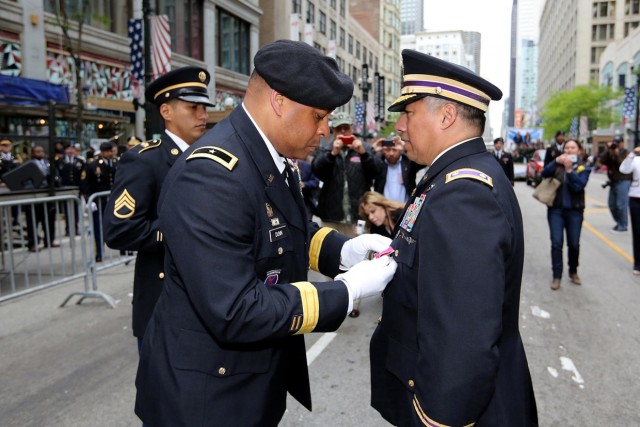 Legion of Merit presentation at Chicago Memorial Day parade