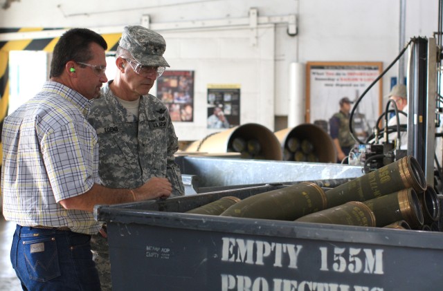 General praises ammunition plant safety record