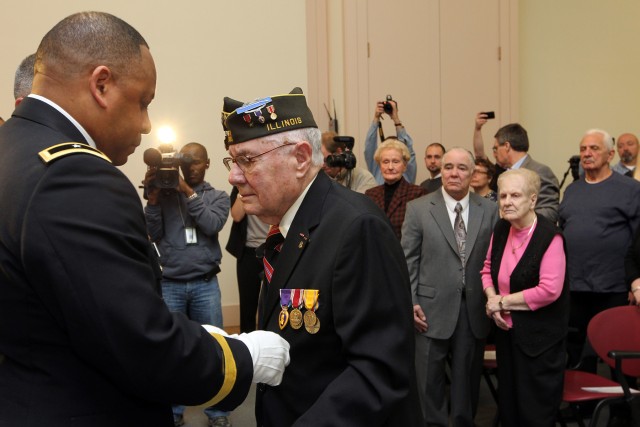 U.S. Army World War II Veteran receives awards 68 years after the War