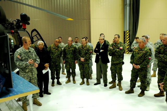 Chilean Army Officials Meet with Texas National Guard Aviators