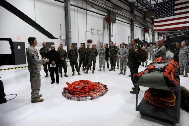Chilean Army meets with Texas National Guard Aviators
